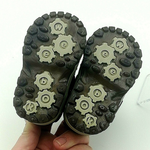 Weebok Reebok Baby Toddler Brown Nubuck Lace Up Lo - Picture 6 of 7